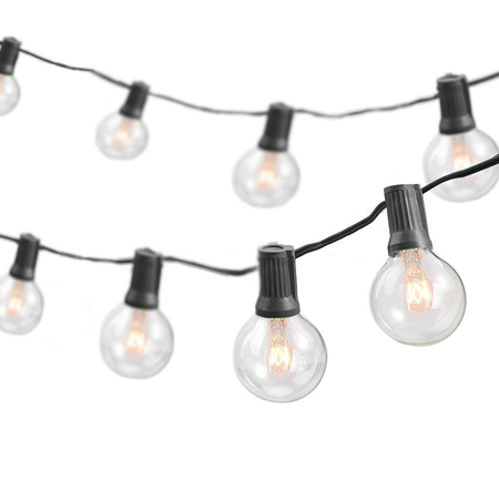 NEWHOUSE LIGHTING Outdoor 50ft. Party String Lights with 50 Sockets Light Bulbs Included PSTRINGINC50